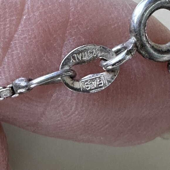 LENOX Sterling Silver Dolphin Pendant Blue Lapis Tail Inlay Chain Necklace 20" - Picture 8 of 10